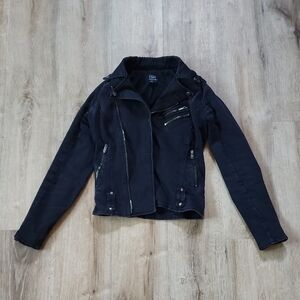 Women's Black Moto Jacket